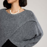 Alessandra Knit Criss Cross Wrap