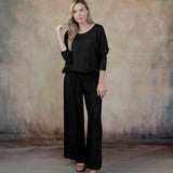 Madelyn Silk Pants (Black)