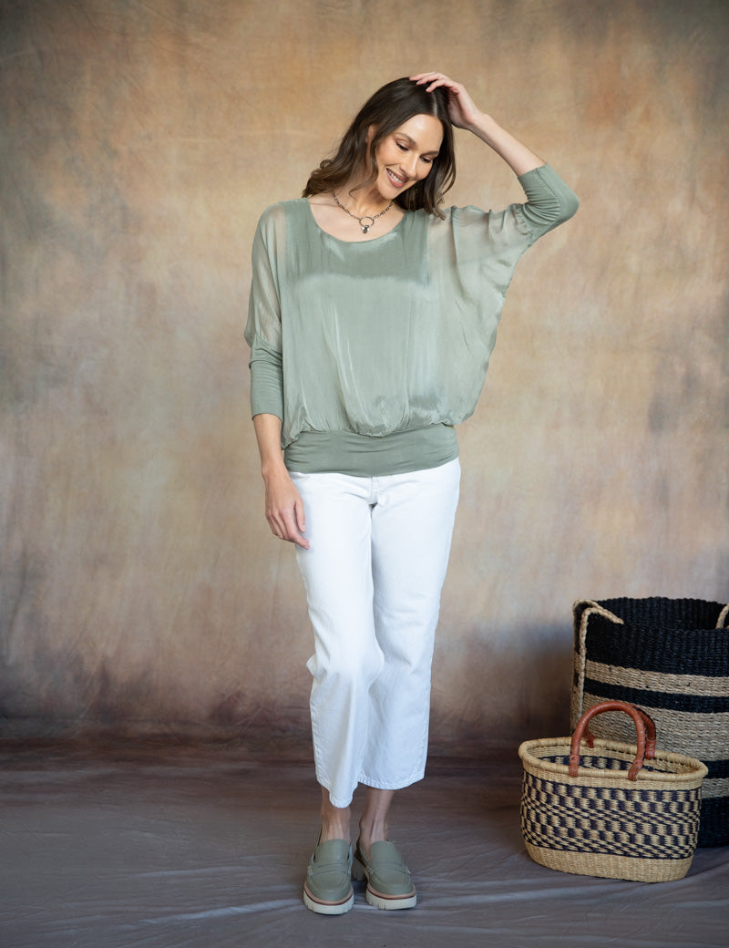 Cassandra Silk Top