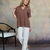 Adele Linen Top