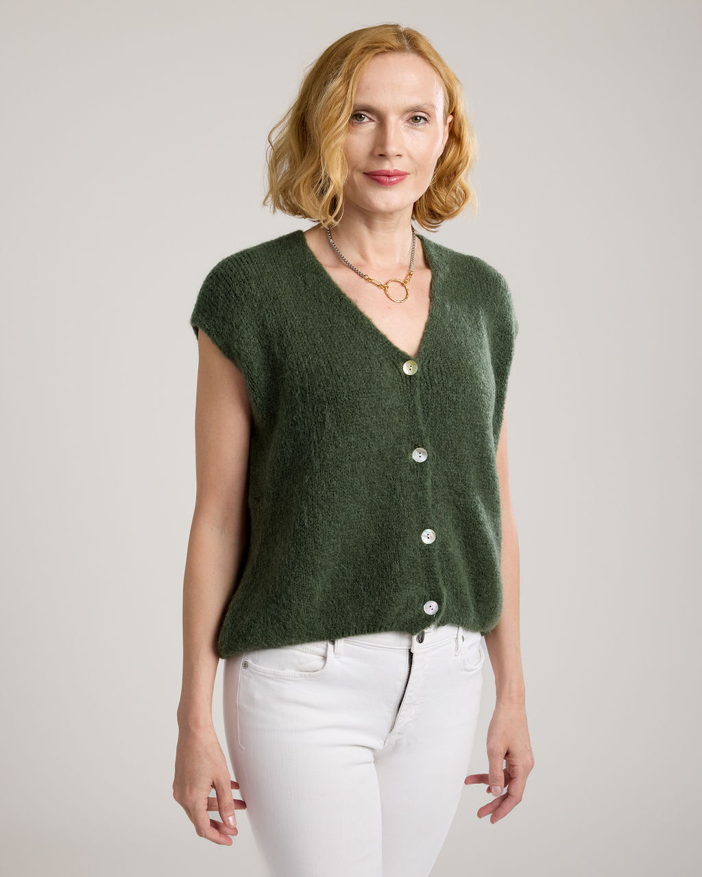 Alessia Button Up Vest