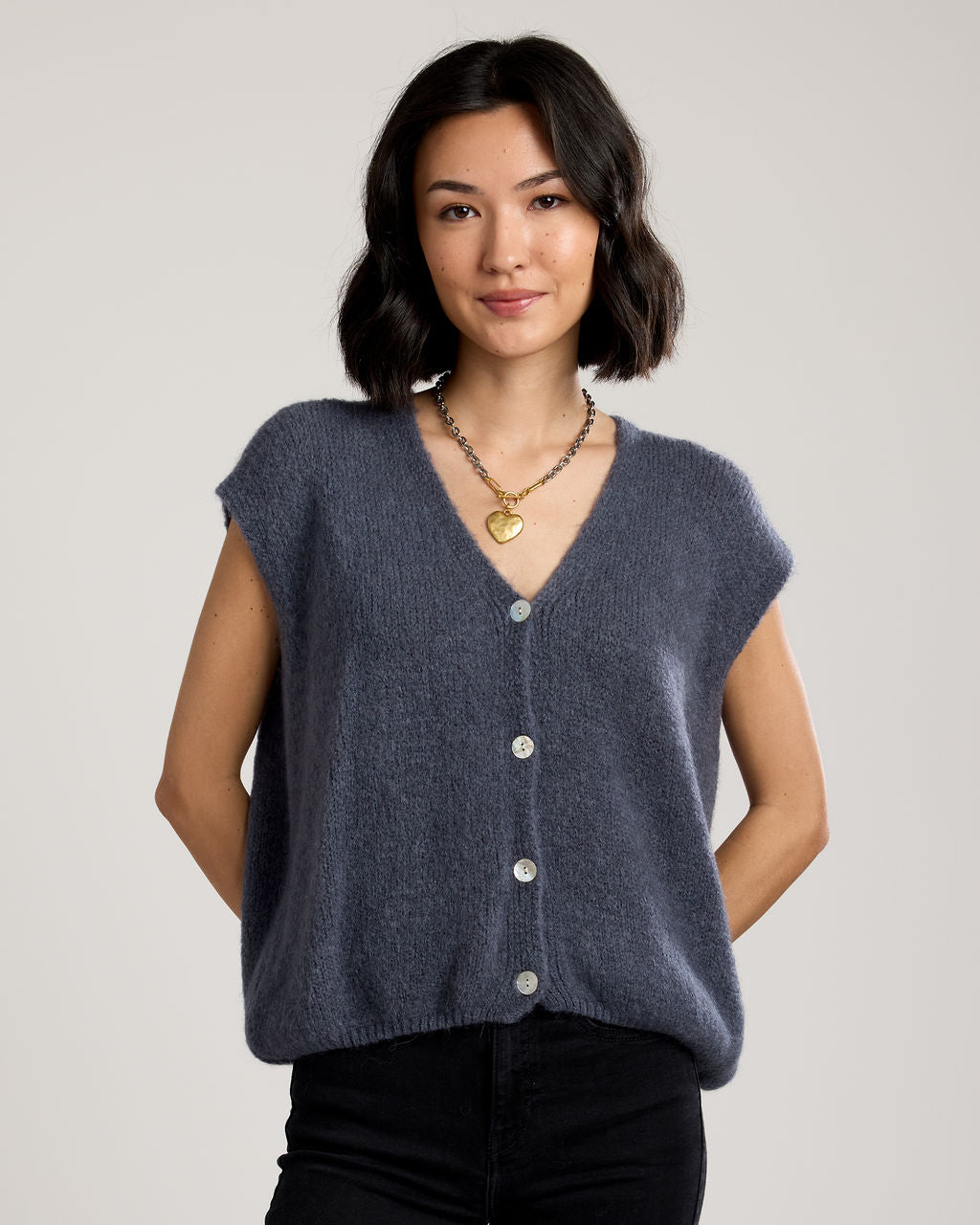 Alessia Button Up Vest