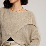 Alessandra Knit Criss Cross Wrap