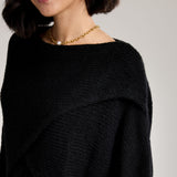 Alessandra Knit Criss Cross Wrap
