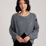 Alessandra Knit Criss Cross Wrap