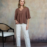 Amelie Linen Top