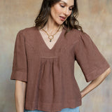 Amelie Linen Top