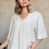 Amelie Linen Top