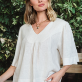 Amelie Linen Top