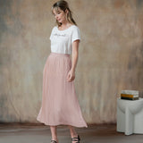 Beatrice Pleated Midi Skirt