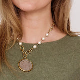 Scarlett Pearl Coin Necklace