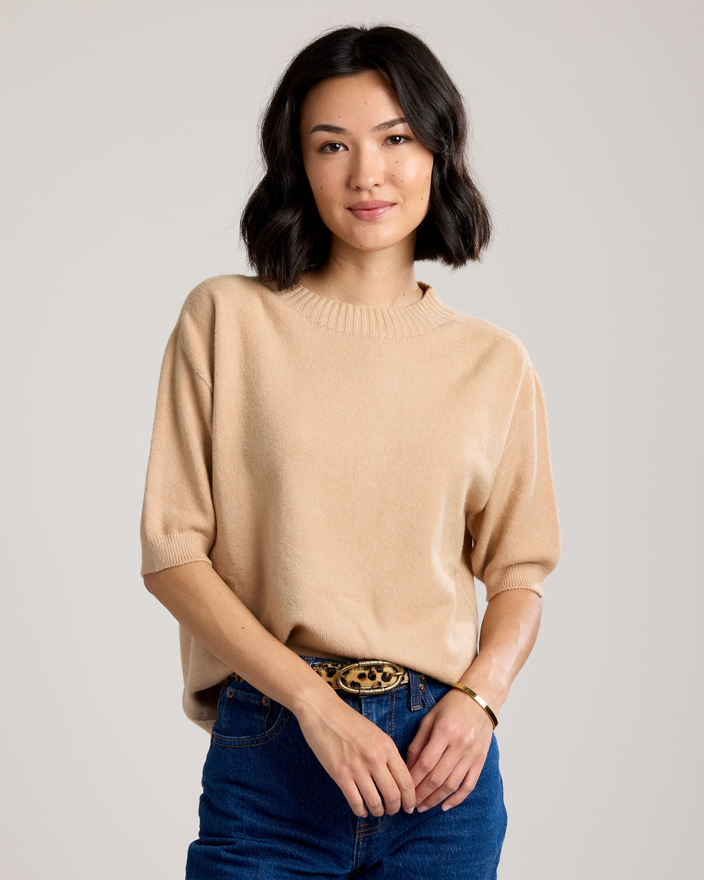 Carlotta Short Sleeve Knit Top