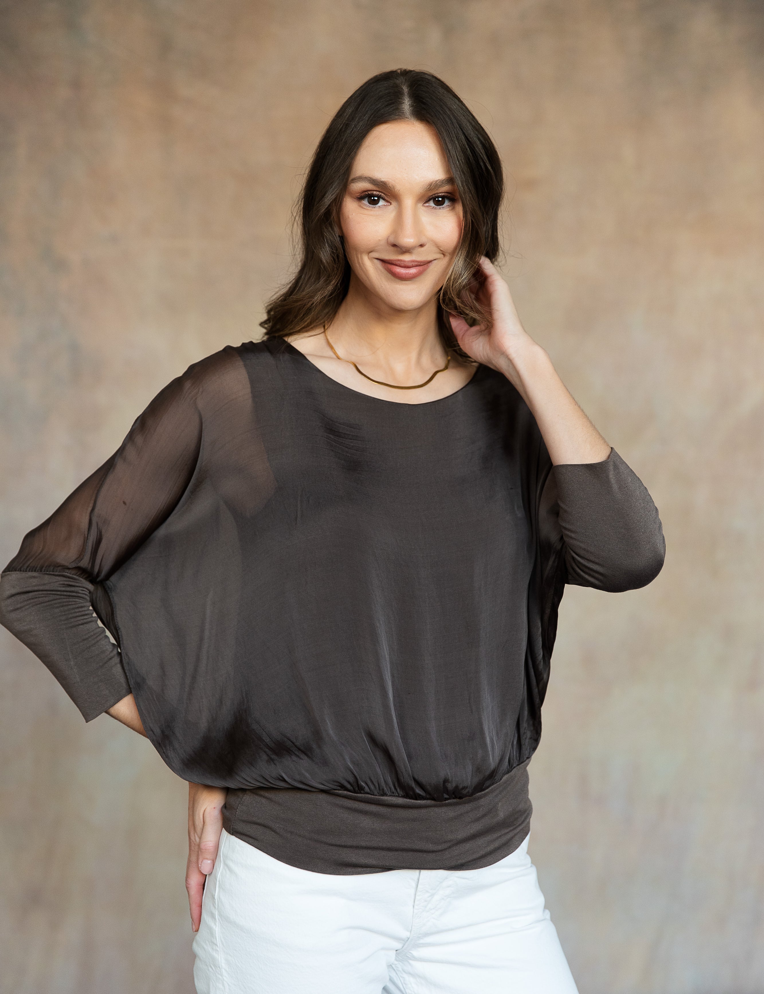 Cassandra Silk Top