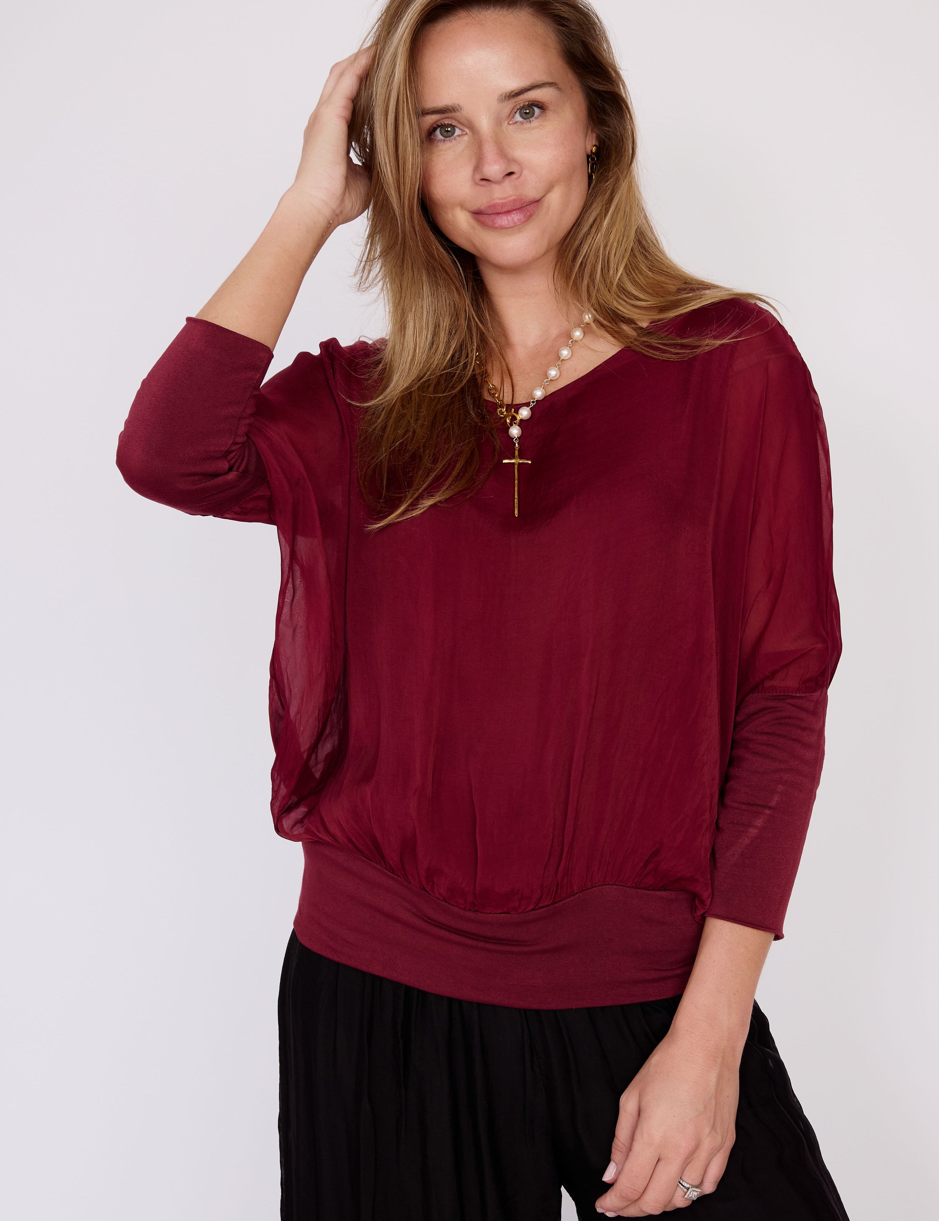 Cassandra Silk Top