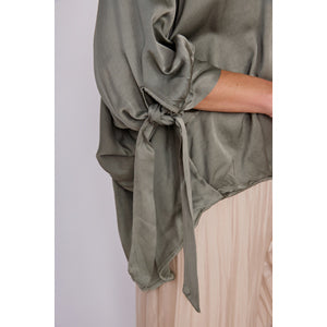 Celeste Satin Top