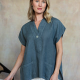 Leni Linen Top