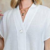 Leni Linen Top