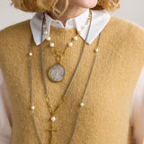 Scarlett Pearl Coin Necklace