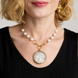 Scarlett Pearl Coin Necklace