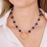 Selena Stone Circle Necklace