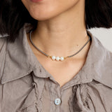 Shelby Tri-Pearl Necklace