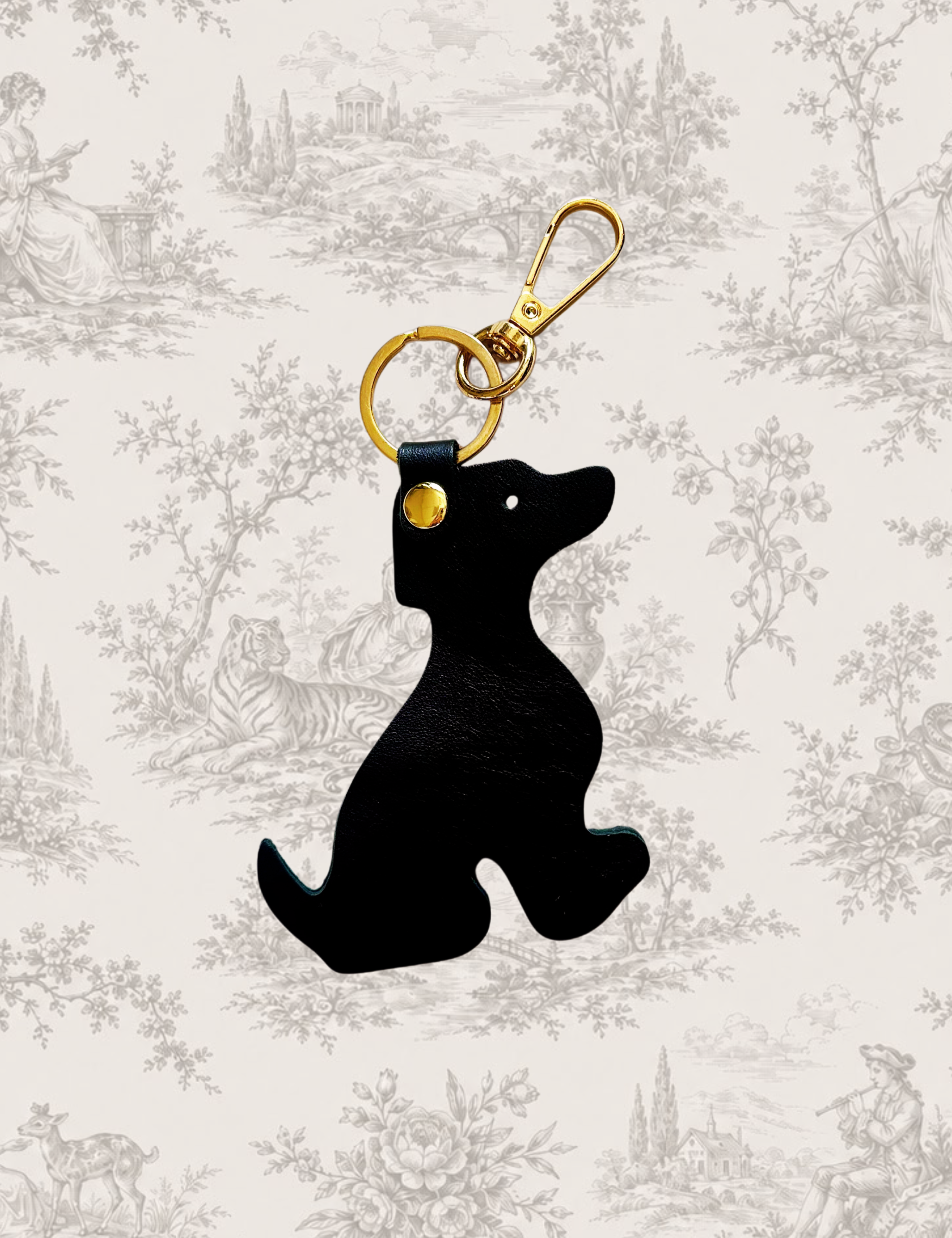 The Leather Dog Charm